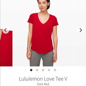 LULULEMON LOVE TEE V